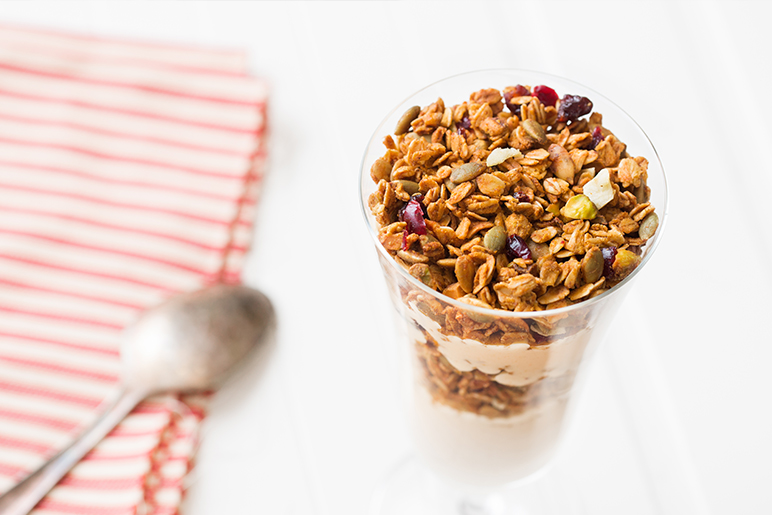 Recipe Pumpkin Spice Granola Yogurt Parfait ChickfilA